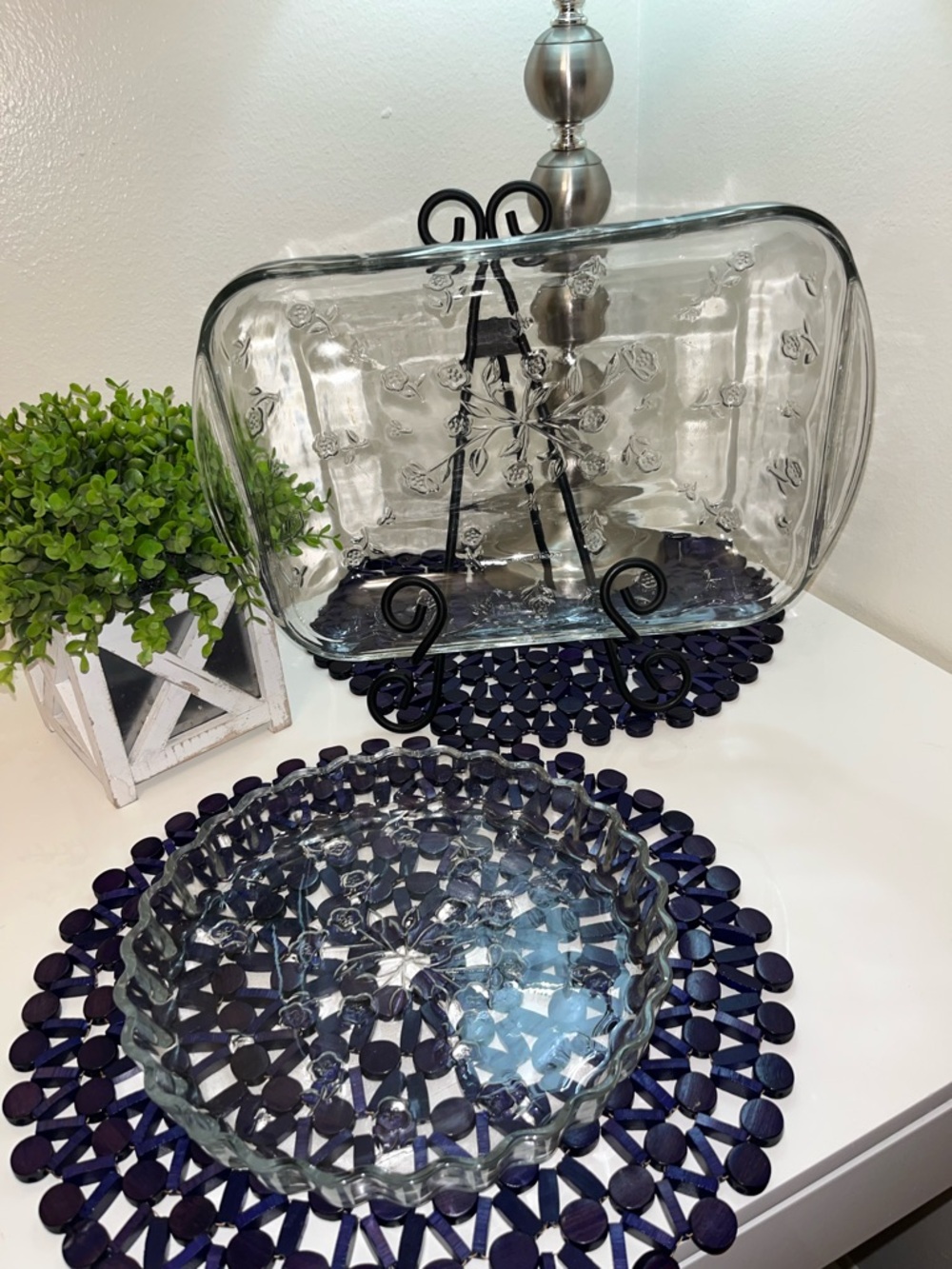 Beautiful Set of Floral Bakeware